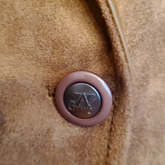 GA Milano Suede Leather Jacket S/M - Picture 6 of 12